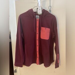 NWT, BY ASCEND, HOODED, FLEECE JACKET. SIZE XL